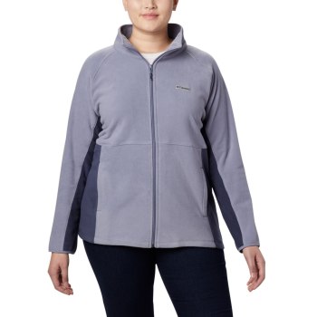 Dámské Bundy Columbia Basin Trail Fleece Full Zip Plus Size Tmavě Blankyt WOMFPX057